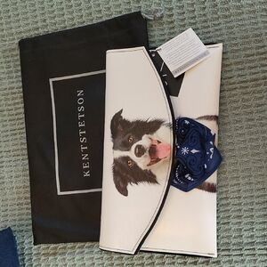 Kent Stetson Dog Print Clutch